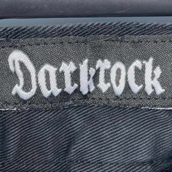 Darkrock Women’s Black‎ Gothic Punk Emo Pants Straps Baggy Pants Size 32 - Picture 4 of 8